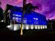 Exterior of home with enclosed pool area, landscaping, and palm trees at 5307 Wishing Arch Dr, Apollo Beach, FL 33572