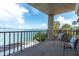 Relaxing balcony features comfortable seating and panoramic views of the bay at 602 Lime Ave # 102, Clearwater, FL 33756