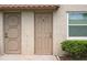 Close up of 2 entry doors into condos with the unit number 4 clearly marked at 10033 64Th N Ave # 4, St Petersburg, FL 33708