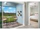 Relax on the patio, offering outdoor seating and a tranquil view of the lush green landscape at 12586 Somatic Ct, Venice, FL 34293