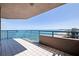 Inviting balcony with turquoise railings overlooking the serene ocean, ideal for enjoying breathtaking sunsets and fresh sea breezes at 1520 Gulf Blvd # 1502, Clearwater Beach, FL 33767