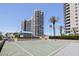 Outdoor basketball court in well maintained condition for recreational space at 1520 Gulf Blvd # 1502, Clearwater Beach, FL 33767