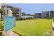 Well-maintained croquet court with clearly posted rules for a pleasant recreational experience at 1520 Gulf Blvd # 1502, Clearwater Beach, FL 33767