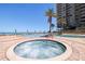Relaxing hot tub at luxury condominium complex with ocean views at 1520 Gulf Blvd # 1502, Clearwater Beach, FL 33767
