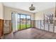 Bright living space with water views and sliding glass doors to the backyard at 17444 2Nd E St, Redington Shores, FL 33708
