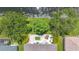 Birds-eye-view of the backyard oasis featuring an outdoor living space and waterfront views at 3409 61St E Ter, Ellenton, FL 34222