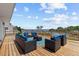 Spacious outdoor deck with comfortable seating and beautiful water views at 380 Colony Point S Rd, St Petersburg, FL 33705