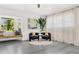 Cozy sitting area with comfortable armchairs and a scenic view through the window at 380 Colony Point S Rd, St Petersburg, FL 33705
