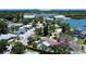 Beautiful aerial view of the property, highlighting its proximity to Gulfport Marina and Downtown St Pete at 4735 Baywood Point S Dr, Gulfport, FL 33711