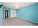 Bedroom featuring carpet, ceiling fan and closet at 8306 N Gomez Ave, Tampa, FL 33614