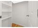 A walk-in closet featuring built-in shelves at 1084 39Th Ne Ave, St Petersburg, FL 33703