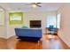 Upstairs living area shows versatile space perfect for an office or secondary entertaining area at 18439 Red Willow Way, Land O Lakes, FL 34638