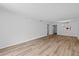 A bright and airy living room with laminate flooring and updated trim at 201 W Laurel St # 308, Tampa, FL 33602