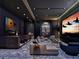 Comfortable home theater featuring modern lighting, plush seating, and a large screen for an immersive viewing experience at 235 1St S Ave # 3708, St Petersburg, FL 33701
