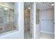 Shower stall features a glass door and matching tile at 2413 Bayshore Blvd # 1903, Tampa, FL 33629