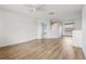 Large bedroom with wood floors and ceiling fan, providing a comfortable retreat at 25737 Frith St, Land O Lakes, FL 34639