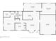 Detailed floor plan showcasing the layout of the home with multiple living areas at 2610 Crestview Rd, Wimauma, FL 33598