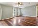 Bright living room featuring wood floors and lots of natural light at 26223 Chianina Dr, Wesley Chapel, FL 33544