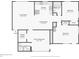 Detailed floor plan showcasing the layout of the bedrooms, bathrooms, kitchen, dining room, and living room in the home at 309 4Th Sw Ave, Ruskin, FL 33570