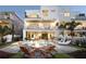 Beautiful backyard featuring a pool, jacuzzi, fire pit, and outdoor seating; perfect for entertaining at 322 Capri Blvd, Treasure Island, FL 33706