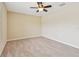 Bedroom with neutral carpet and a ceiling fan at 3530 Brook Crossing Dr, Brandon, FL 33511