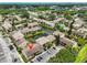 Aerial view of community with lake, mature trees, and convenient parking at 3836 N Lake Dr # 121, Tampa, FL 33614