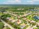 Tranquil community featuring tree-lined streets, a serene lake, and the beautiful homes at 1014 Stella Vara Dr, Lutz, FL 33548