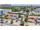 Wide aerial view showcasing a residential street, nearby river, and community at 103 E Davis Blvd # B, Tampa, FL 33606