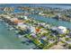 Waterfront home with a pool, private dock, and scenic views of the bay at 11240 6Th E St, Treasure Island, FL 33706
