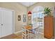 Breakfast nook with light-colored walls, light wood flooring, and natural light at 11550 Wellman Dr, Riverview, FL 33578