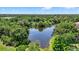 Scenic view of the community lake surrounded by mature trees at 11550 Wellman Dr, Riverview, FL 33578