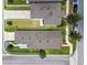 Overhead view of a home featuring a spacious backyard with green grass, well-maintained landscaping at 13027 Pennybrook Dr, Riverview, FL 33579