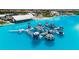 A thrilling water obstacle course floating on the community's crystal-clear lagoon at 17415 Holly Well Ave, Wimauma, FL 33598