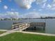 Community boat dock with stunning water views at 459 Haven Point Dr, Treasure Island, FL 33706