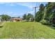 Expansive backyard features lush green grass and mature trees, with the house in the background at 4816 N Fremont Ave, Tampa, FL 33603