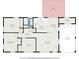 Detailed floorplan showcasing the layout of the home with labeled rooms and dimensions at 4816 N Fremont Ave, Tampa, FL 33603