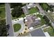 Property featuring landscaped yard, circular driveway, and fenced backyard, providing a comprehensive view of its setting at 6045 2Nd N Ave, St Petersburg, FL 33710
