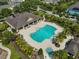 An aerial view of the neighborhood pool and lounge area at 6519 Watson Rd, Riverview, FL 33578