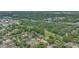 A beautiful aerial view showcasing the neighborhood, the river, and the vibrant cityscape in the distance at 8502 N Hyaleah Rd, Tampa, FL 33617