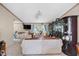 Comfortable living room with ample seating and a view of the backyard at 8502 N Hyaleah Rd, Tampa, FL 33617