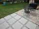 Patio with furniture, river rock and garden with view of waterway at 10160 118Th Ave, Largo, FL 33773