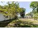 The backyard featuring lush greenery, offering a private and peaceful outdoor space at 11109 Sumner Rd, Wimauma, FL 33598