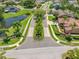 Beautiful neighborhood street view, featuring well-maintained homes and lush landscaping at 1111 Chatham Ct, Safety Harbor, FL 34695
