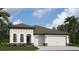 Single-Gathering home with a three-car garage and elegant stone accents on the facade at 11303 Striped Bass Ct, New Port Richey, FL 34654
