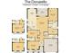 Floor plan of a 3 bedroom, 2.5 bath, 2 car garage home at 11324 Striped Bass Ct, New Port Richey, FL 34654