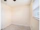 Neutral bedroom featuring a window, tile flooring, and ceiling fan at 11416 126Th N Ave, Largo, FL 33778