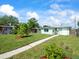 Charming home with a well-manicured lawn, sidewalk, and access to a waterfront canal at 13316 Carol Dr, Hudson, FL 34667