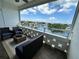 Relaxing balcony view of the bay, with comfortable seating, perfect for enjoying the sunshine and sea breeze at 1365 Snell Isle Ne Blvd # 6E, St Petersburg, FL 33704