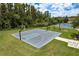 Community basketball court surrounded by lush greenery, ideal for outdoor exercise and fun at 19309 Prairie Tree Pl, Tampa, FL 33647