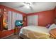Charming bedroom featuring a bright color scheme and a double bed and closet at 2584 58Th S Ave, St Petersburg, FL 33710